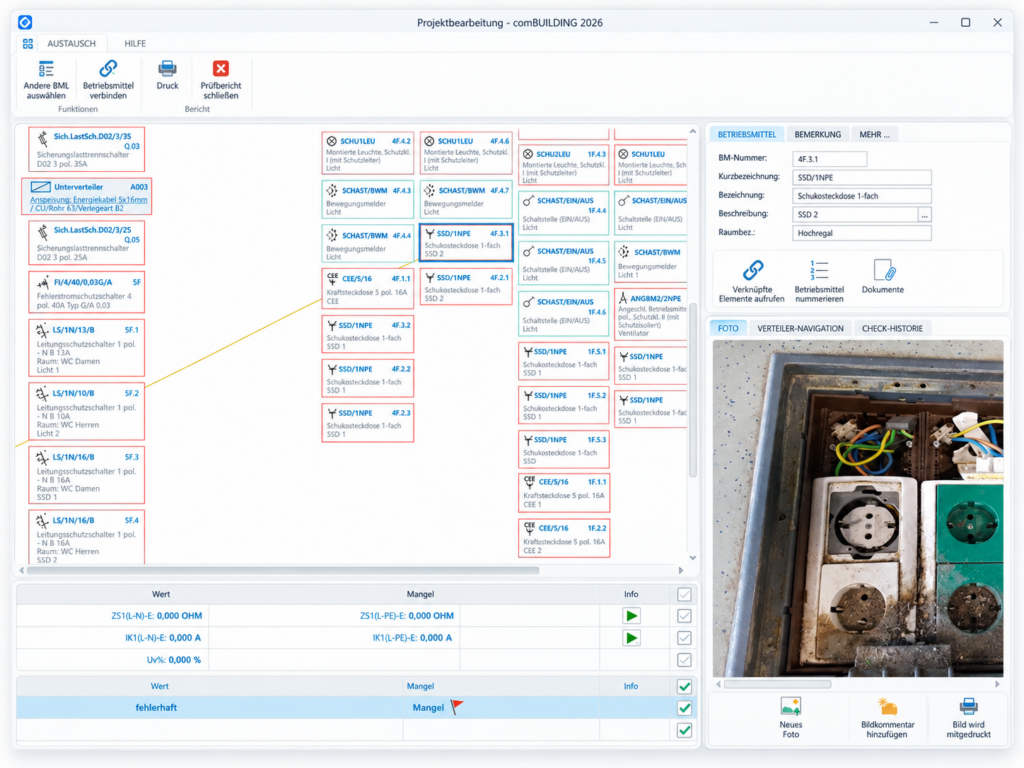 comBUILDING Screenshot: Fotodokumentation