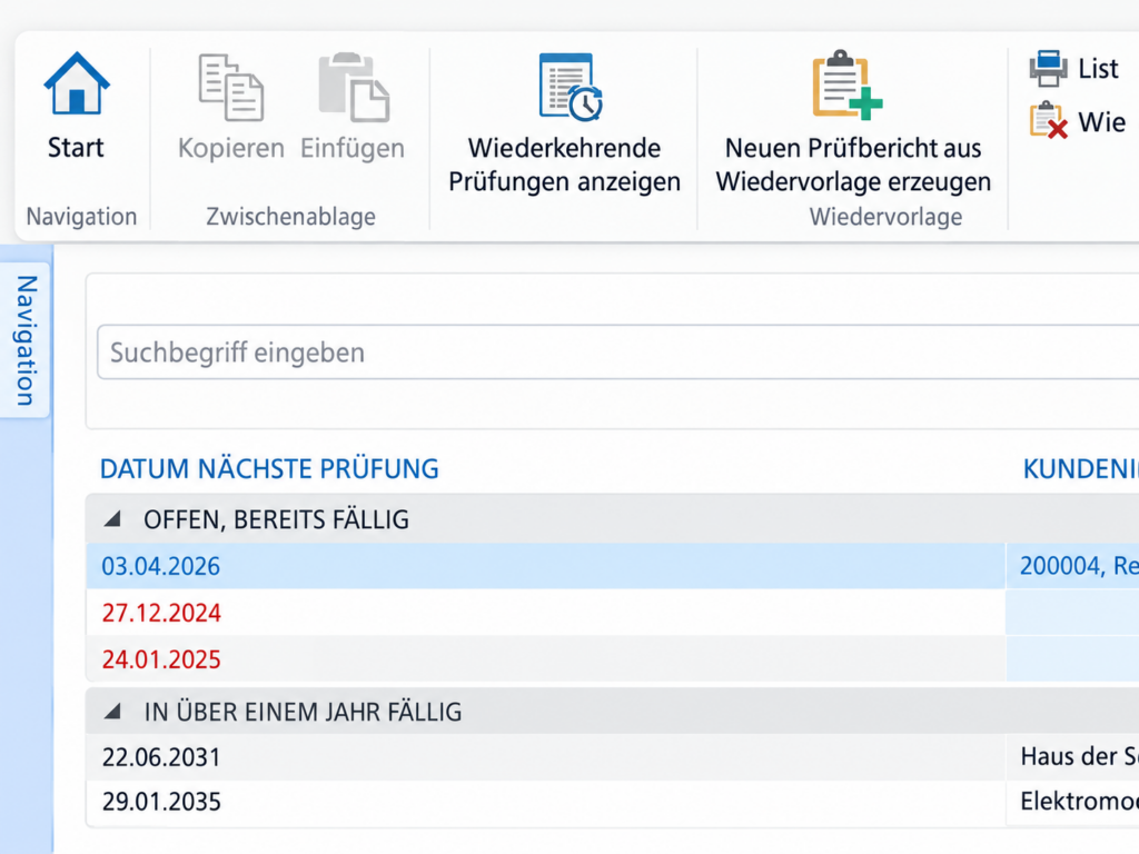comBUILDING Screenshot: Fristen